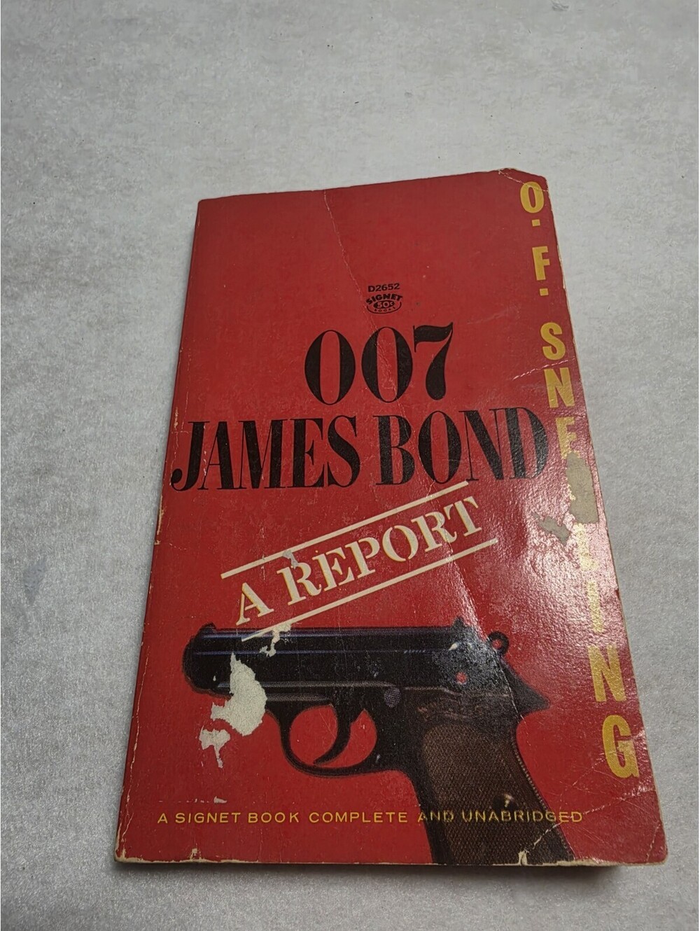 007 A Report A James Bond Novel 1965 Paperback First Printing